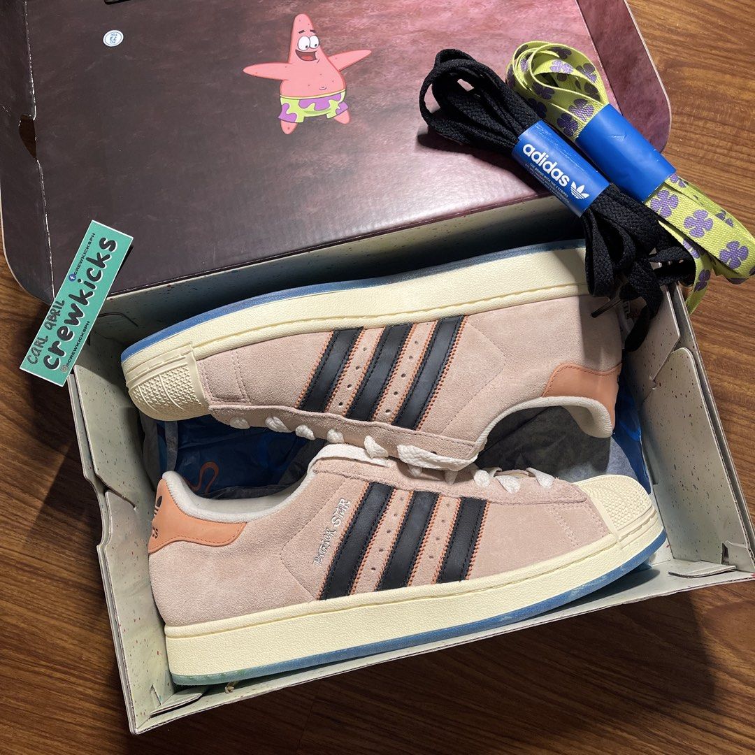 Adidas Patrick Superstar II (Category: Sneakers) located in Pasig City. Submitted by crewkicks.ph (Listing ID 1465142473, Image 2). Description: Patrick Superstar II Size 10 US M Used 2x With box & extra laces ₱ 2,998 ONLY! (SRP ₱7,000).