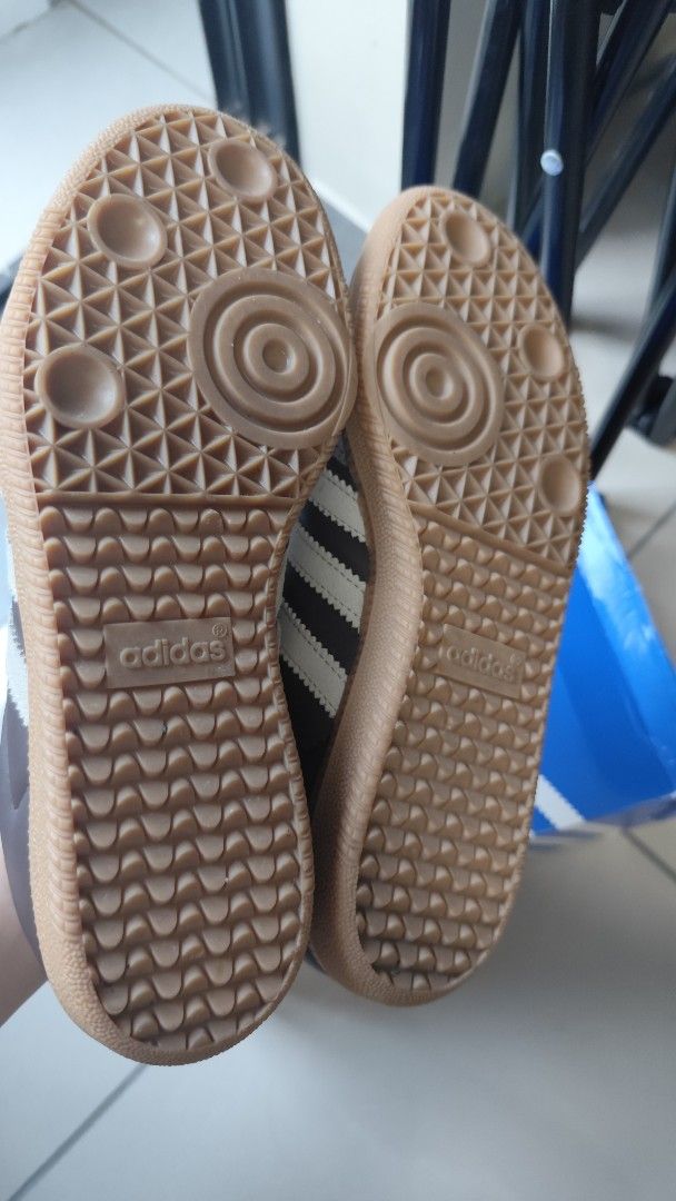 Adidas Samba OG Brown/Putty Beige, 24cm (Category: Sneakers) located in Quezon City. Submitted by reimrn (Listing ID 1465022555, Image 3). Description: Original Adidas Samba OG Brown/Putty Beige Unisex / Size 6 mens / 24 cm womens Includes original blue Adidas shoebox Used Once in Mall RFS: Upsize.