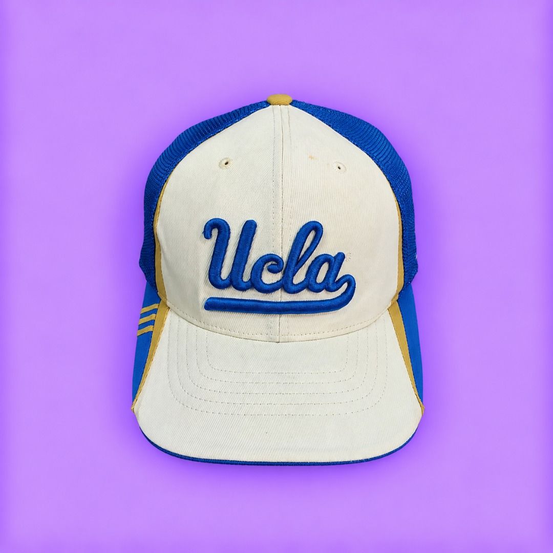 Adidas UCLA Bruins Trucker Hat Cap Blue White (Category: Caps & Hats) located in Cebu City. Submitted by thrift.thriftly (Listing ID 1465002553, Image 1). Description: condition: good as new issues: minimal dirt/stain type: fitted - l/xl .