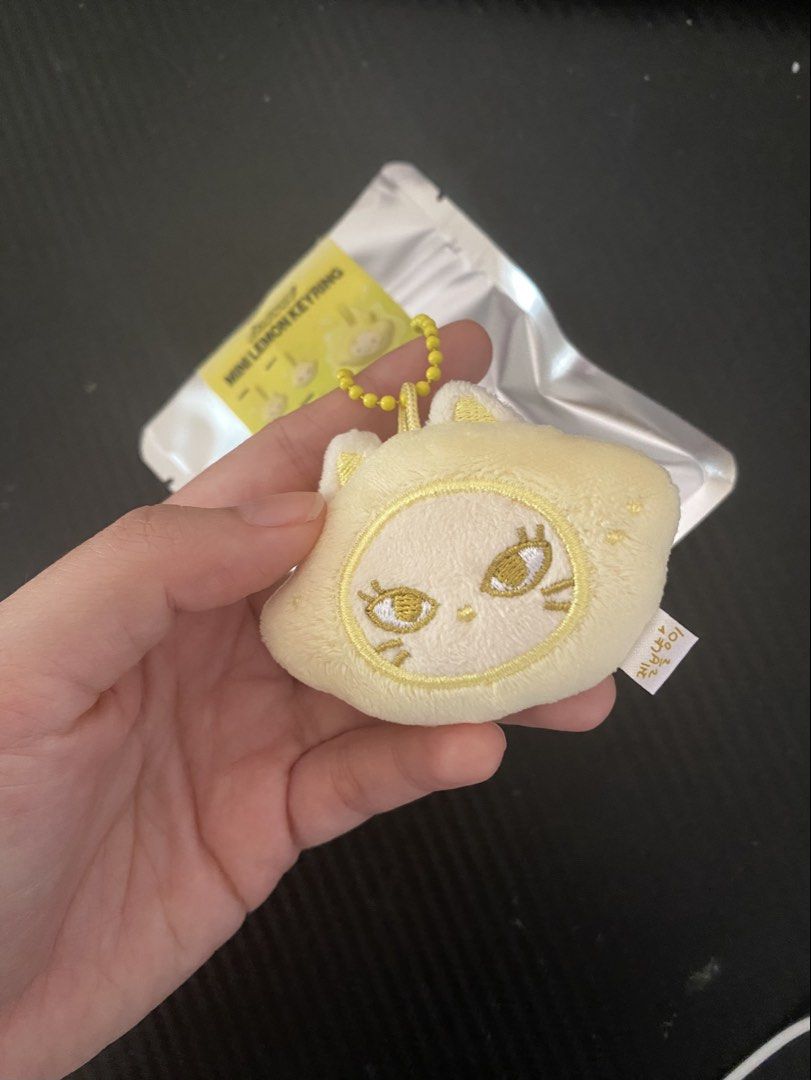 Aespa Giselle Mini Lemon Keyring Plush (Category: Character Goods) located in Antipolo. Submitted by itsklaus (Listing ID 1465003592, Image 1). Description: Aespa Mini Lemon Keyring Giselle Opened only. Bagong bago. Mop: gcash Buyer to shoulder del fee Location: antipolo.