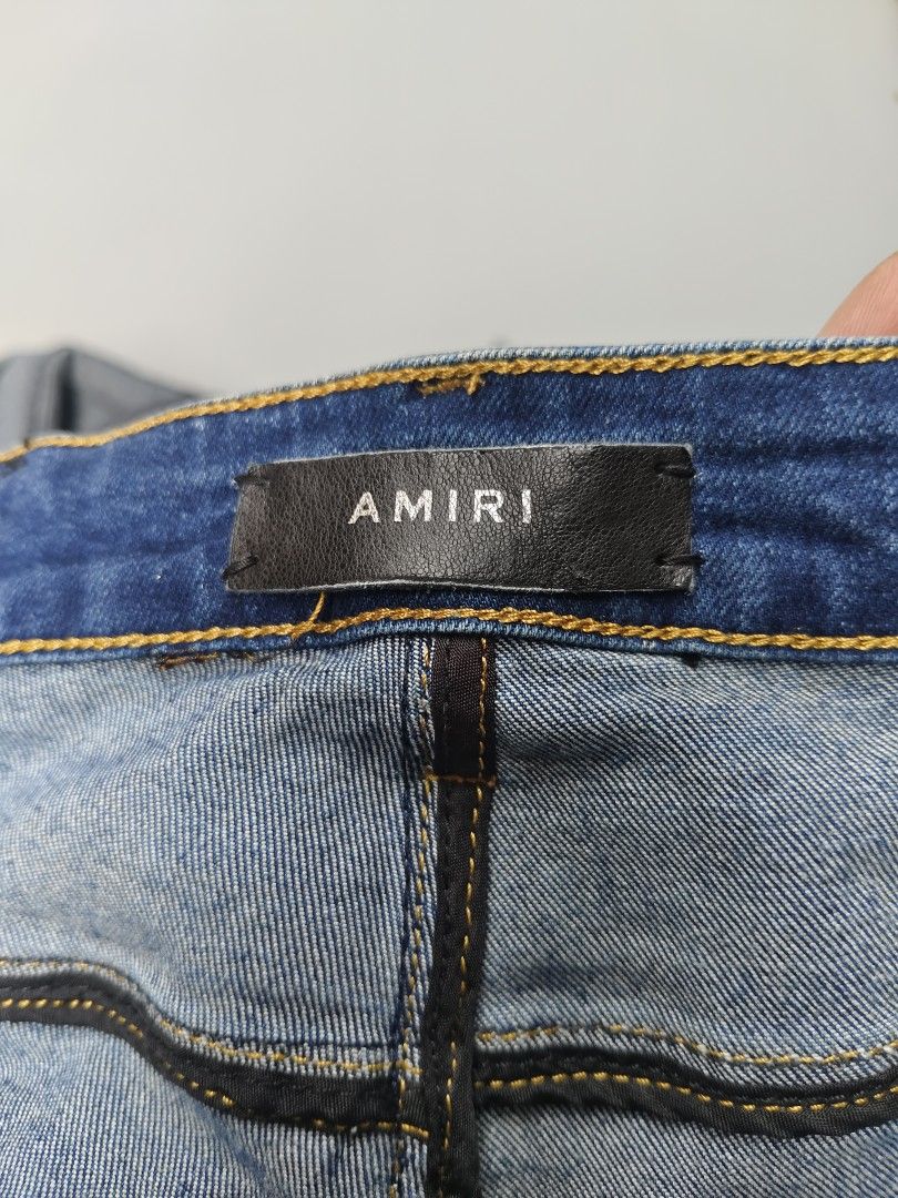 AMIRI stretchable (size 28) (Category: Jeans) located in Baguio. Submitted by archival_thrifted.ph. (Listing ID 1465014988, Image 3). Description: FOR SALE‼️ .AMIRI STRETCHABLE . EXCELLENT CONDITION .SIZE 28 ON TAG .PHP 1280 PLUS SF .❌❌ COP/COD .MOP GCASH .COURIER J&T .BAGUIO AREA .DM FOR SURE BUYER TY.