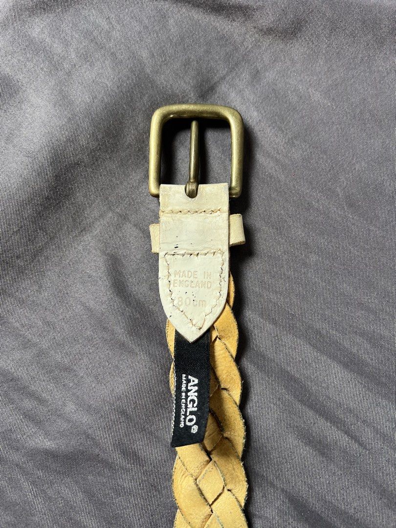 Anglo braided leather belt (Category: Belt bags, Clutches and Pouches) located in Batangas. Submitted by thegudoldays (Listing ID 1464995265, Image 2). Description: Available !!! Vintage white Anglo Bradied leather belt Made in england All details shown on pics ₱850 only.