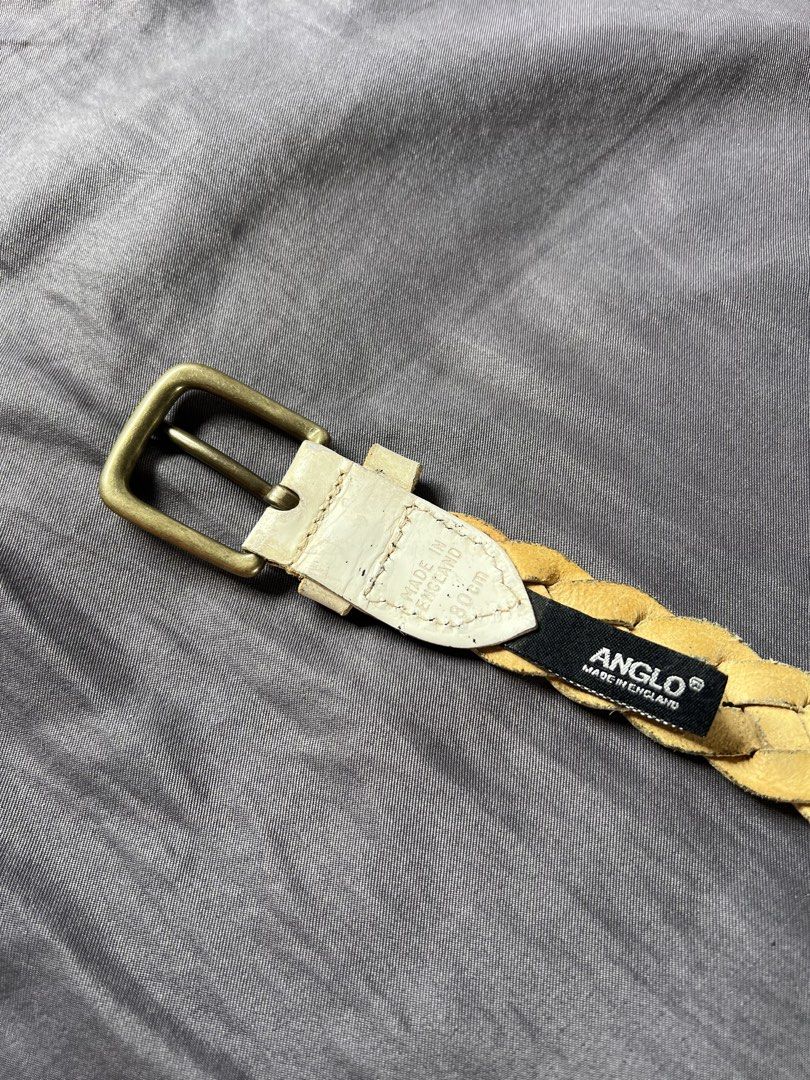 Anglo braided leather belt (Category: Belt bags, Clutches and Pouches) located in Batangas. Submitted by thegudoldays (Listing ID 1464995265, Image 3). Description: Available !!! Vintage white Anglo Bradied leather belt Made in england All details shown on pics ₱850 only.