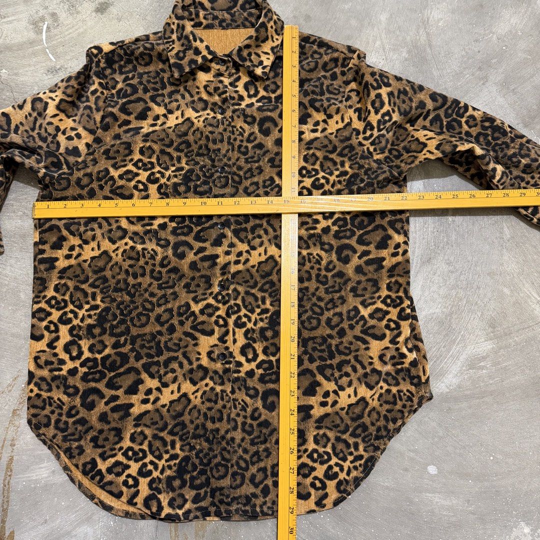Animal Leopard Print Shirt (Category: Tshirts & Polo Shirts ) located in Dinalupihan. Submitted by brokencasket (Listing ID 1465147264, Image 2). Description: Animal Leopard Print Shirt Fits L. Measurements on photo. .