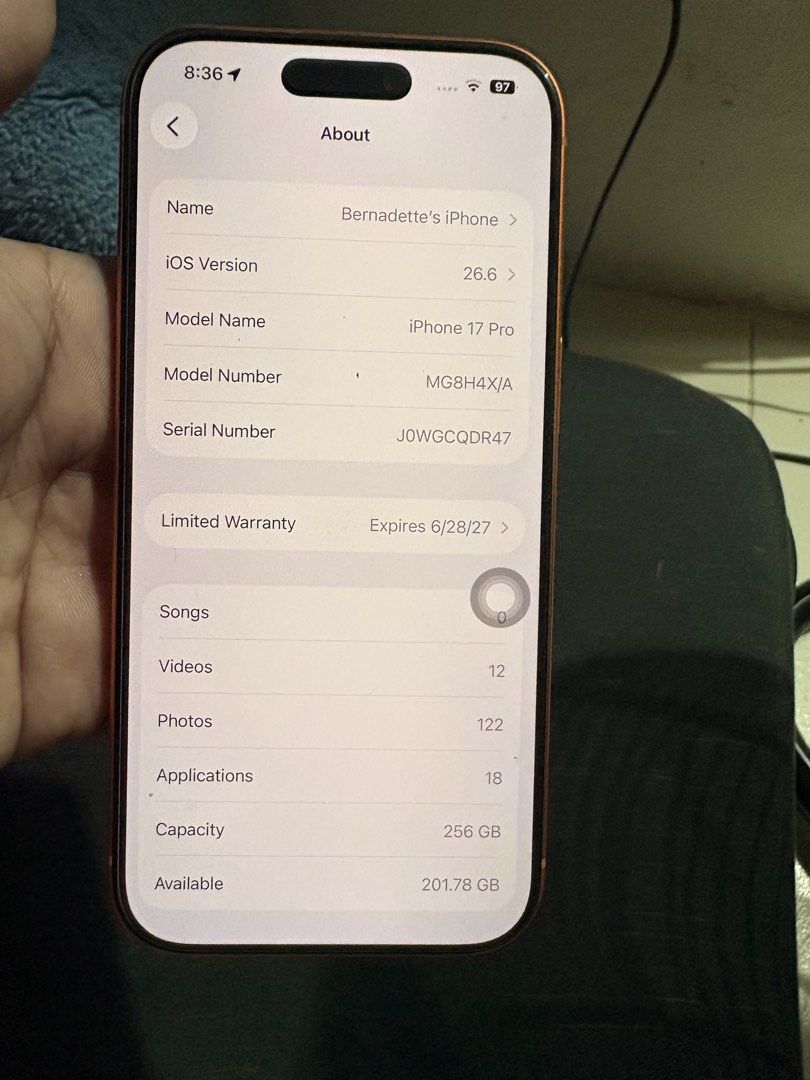Apple iPhone 17 Pro 256GB Desert Orange (Category: iPhone 17 Series) located in Manila. Submitted by solisdenis09613 (Listing ID 1464971490, Image 2). Description: WALA PANG 3 months nagagamit need funds lang. ASAP.