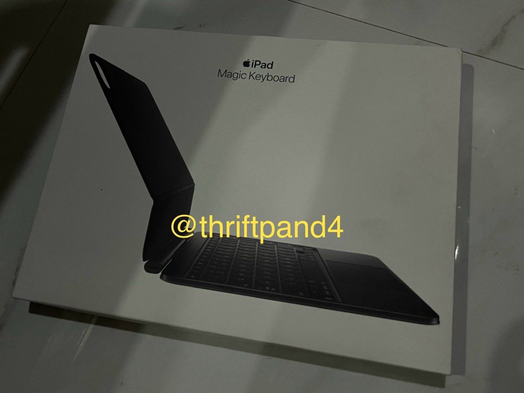 Apple Magic Keyboard for iPad Pro 11” M4/M5 (Category: iPad) located in Tuguegarao City. Submitted by thriftpand4 (Listing ID 1464971118, Image 2). Description: Installed protective film and used removable keyboard cover. (Both cost about ₱600, can be removed) No faded keys and trackpad has no scratch/fade. Looks almost brand new. Bought just this year. FIXED PRICE Loc: Tuguegarao City, Cagayan.