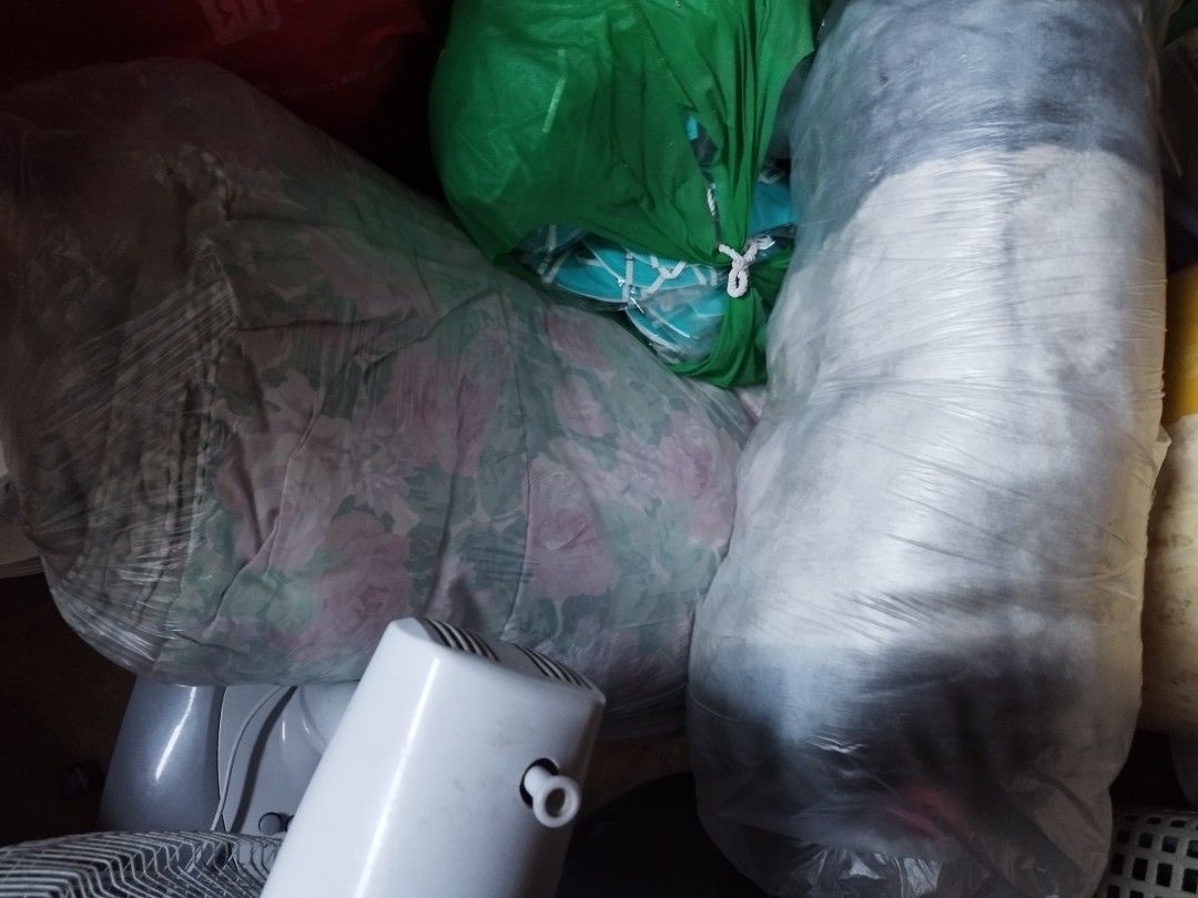 Assorted Bedding Duvets and Blankets Bundle (Category: Bedding & Towels) located in Manila. Submitted by silent_vonachiles (Listing ID 1465015664, Image 1). Description: - Bedding bundle clearing out: includes duvets, blankets, and bags - Features visible floral duvet cover and grey/white rolled blanket - Ideal for guest rooms, rentals, or new apartments - Sold as a whole set only - Pick-up or shipping options available.