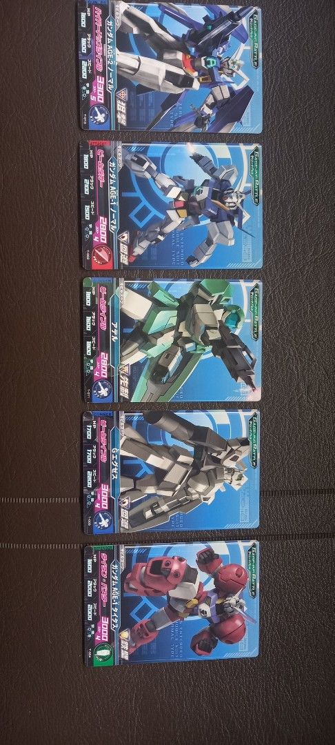 Assorted characters (Category: Raw Singles) located in Manila. Submitted by fmpc7878 (Listing ID 1464988433, Image 2). Description: BANDAI GUNDAM CARDS IN EXCELLENT CONDITION TAKE ALL FOR 1800.