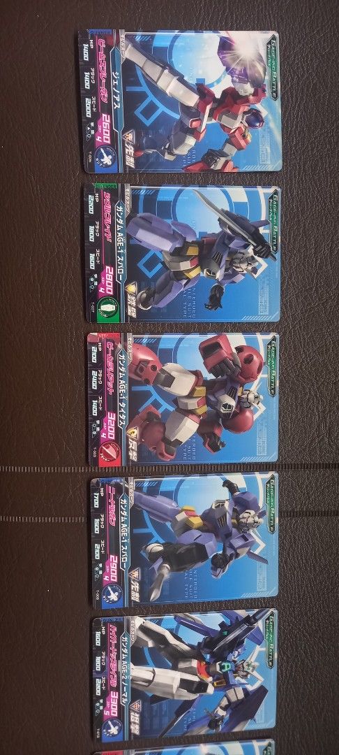 Assorted characters (Category: Raw Singles) located in Manila. Submitted by fmpc7878 (Listing ID 1464988433, Image 1). Description: BANDAI GUNDAM CARDS IN EXCELLENT CONDITION TAKE ALL FOR 1800.