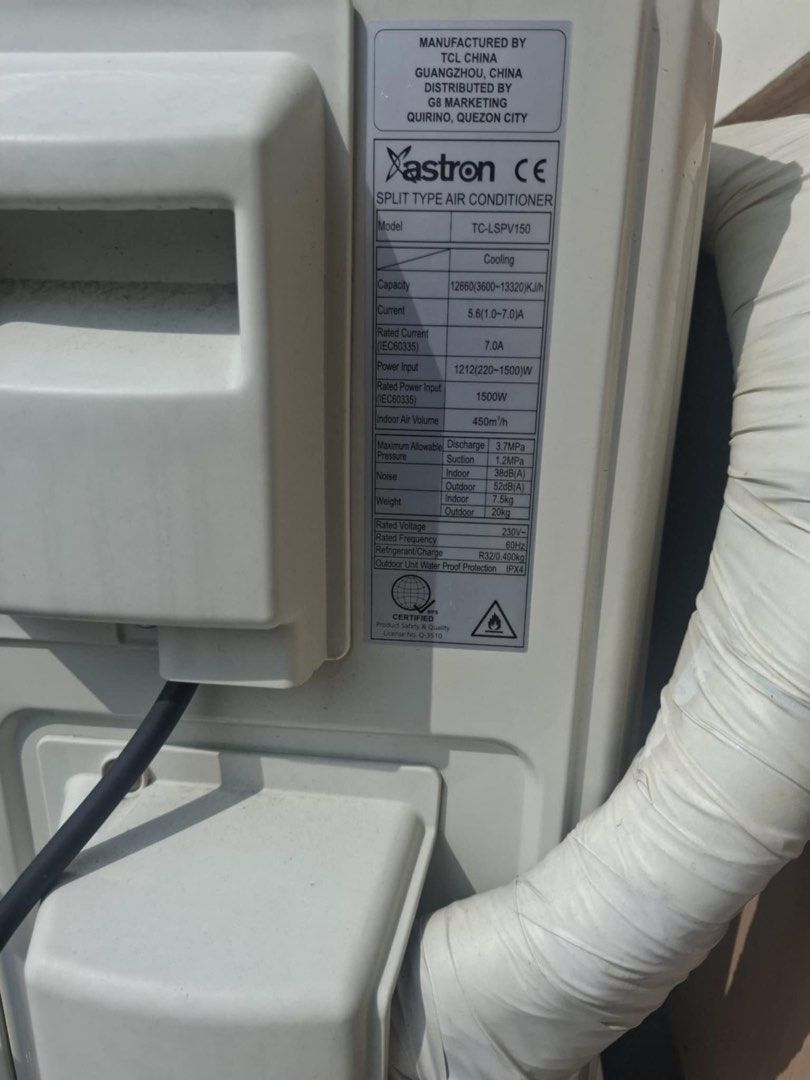 Astron Split Type Aircon (Category: Air Conditioning and Heating) located in Manila. Submitted by veronicarts6 (Listing ID 1464993458, Image 1). Description: Used but not abused. Like new no flaws and no issues.