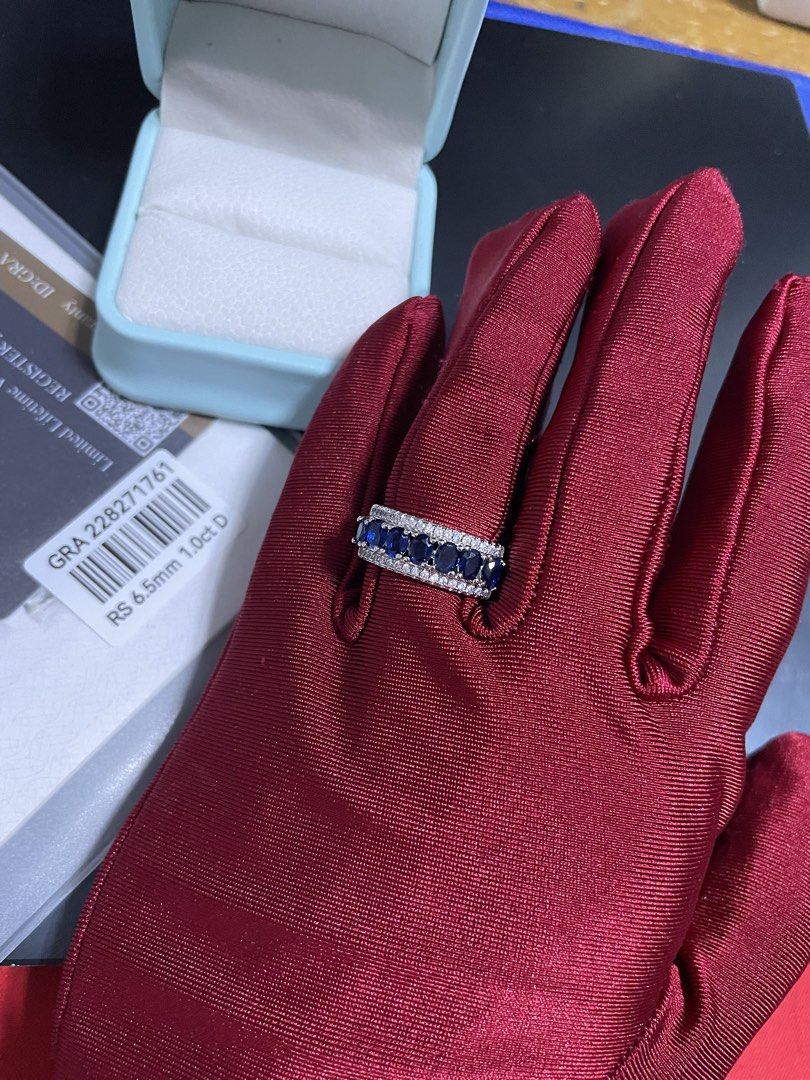 AUTHENTIC BLUE MOISSANITE ADJUSTABLE RING (Category: Rings) located in Cavite. Submitted by AlwaysGiveBack (Listing ID 1465025644, Image 2). Description: AUTHENTIC BLUE MOISSANITE ADJUSTABLE RING Facts about Moissanite 💎 Second hardest gemstone to Diamond 💎 More brilliant than diamond 💎 More fire & sparkle than any other gemstones Details: - Perfect gift - Fits all sizes, adjustable - With GRA certificate - FREE jewelry box ₱1,500 only.