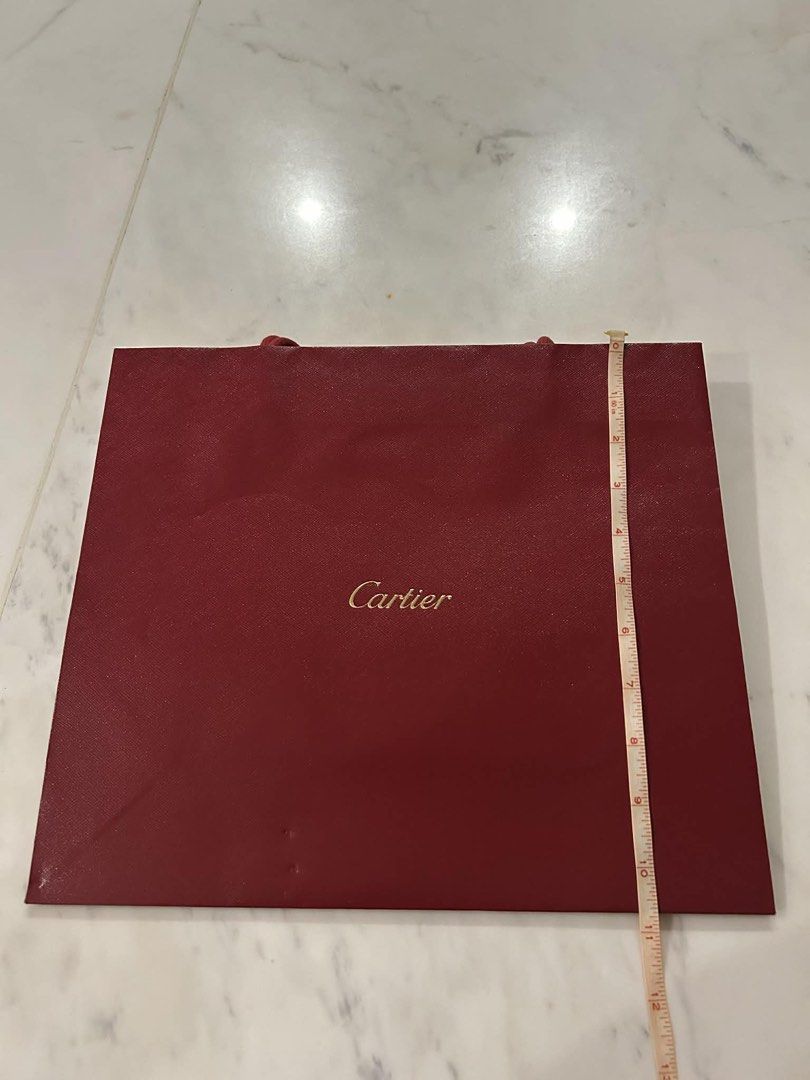 💯authentic Cartier paperbag (Category: Luxury Accessories) located in Quezon City. Submitted by outlet18 (Listing ID 1465033742, Image 2). Description: brandnew will fit Cartier throw pillows.