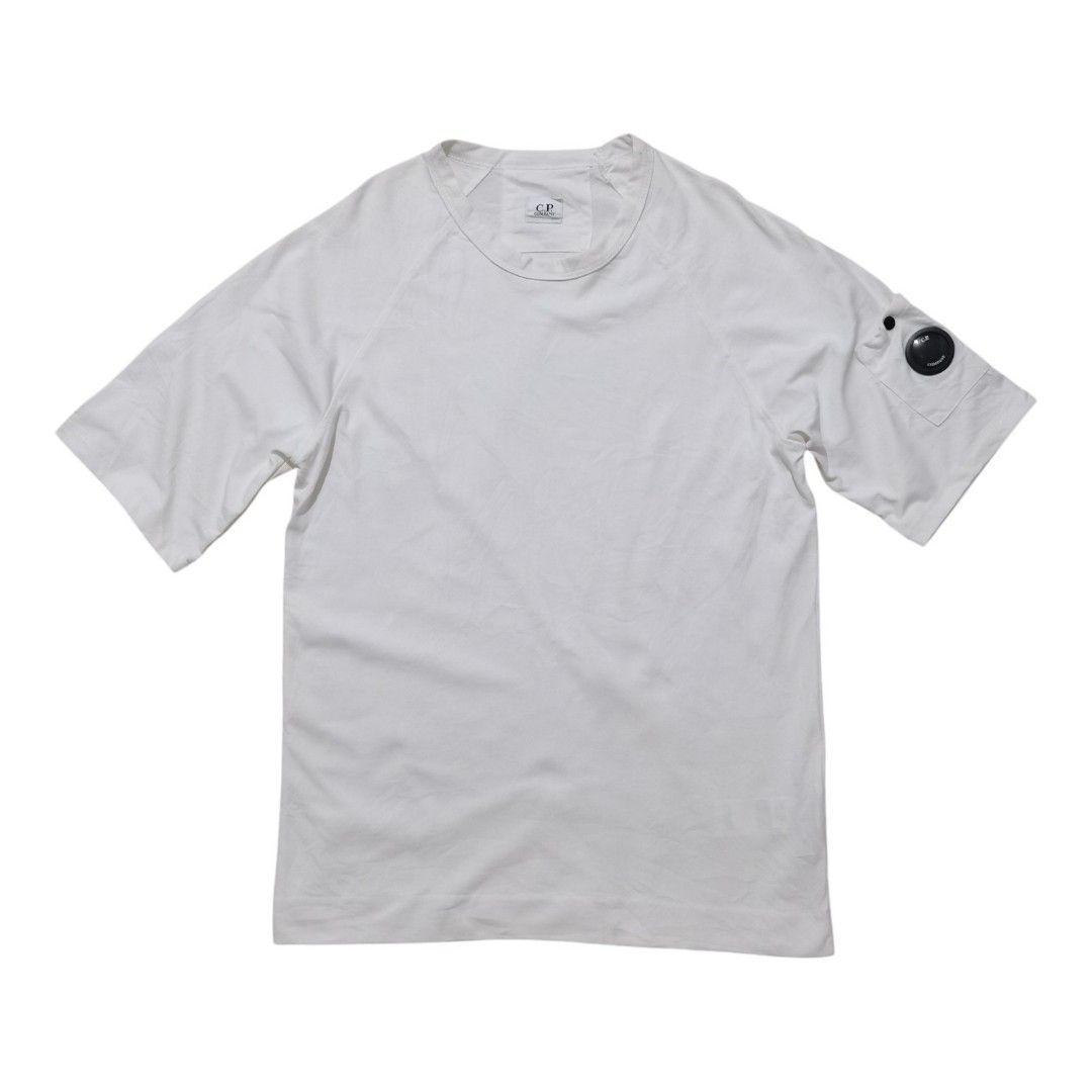 Authentic C.P. Company White Raglan Sleeve Goggle Tee (Category: Tshirts & Polo Shirts ) located in Santa Cruz. Submitted by oddpenguin-4575 (Listing ID 1465113513, Image 1). Description: 📌.....P L E A S E R E A D..... 📌measurement:Laid flat Sh-__"/Sleeve-17.5"/Chest-21"/Lenght-30"/armhole-7"/armpit-__" 📌size:Filipino Men's Size Large (L) to Extra Large (XL), leaning closer to a slim-fit XL or regular-fit Large 📌color-9/10 📌 Brand: Sandro Pa