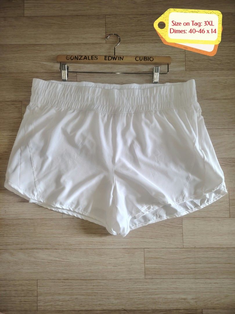 Avia White Athletic Shorts Size 3XL (Category: Activewear) located in Nasipit. Submitted by edwingonzales498-69377 (Listing ID 1465074459, Image 1). Description: - Brand: Avia - Color: Crisp white - Size: Tagged 3XL - Measurements: 40-46" waist, 14" length - Comfortable elastic waistband with thick ruching detail - Built-in inner lining for added coverage - Side hem vents for unrestricted movement during workouts - Condition: Brand new / Excellen