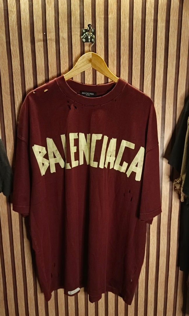 Balenciaga Tape (Category: Activewear) located in Caloocan City. Submitted by _jerald_ (Listing ID 1465097614, Image 1). Description: Balenciaga tape maroon.