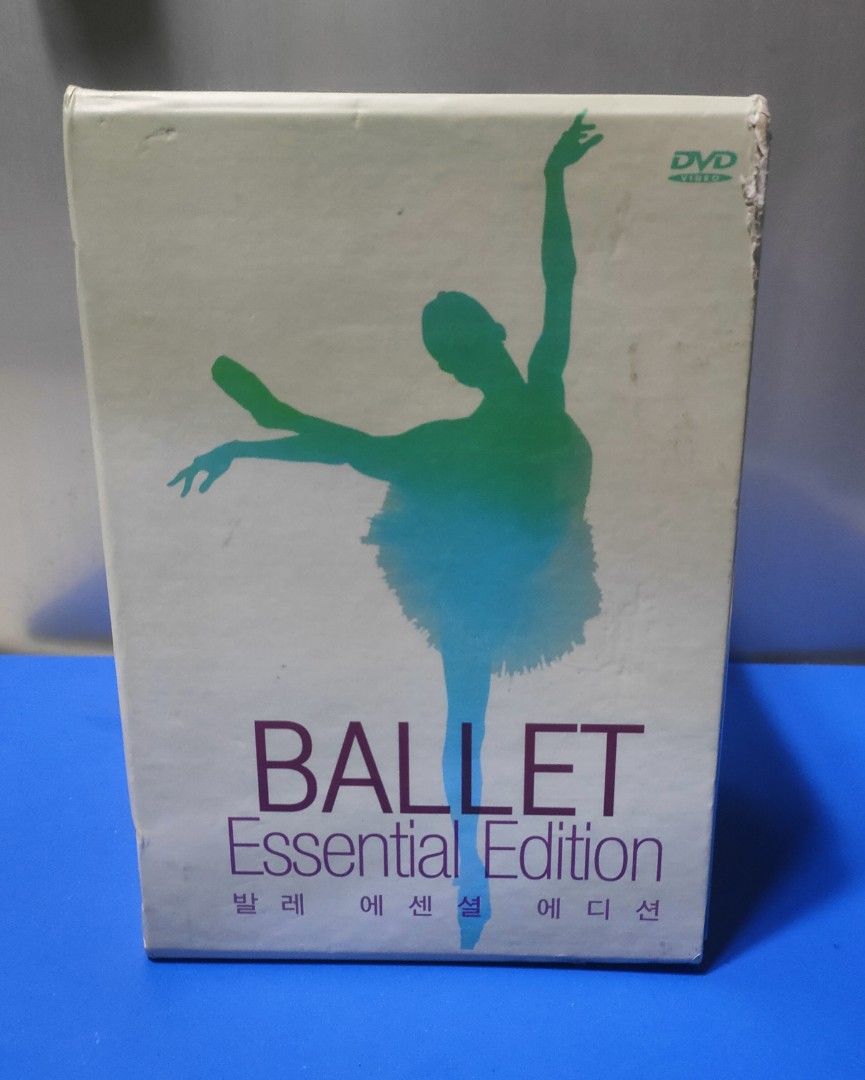 Ballet Essential Edition DVD Box Set 8 Discs (Category: CDs & DVDs) located in Paranaque City. Submitted by jhun2025 (Listing ID 1465036805, Image 1). Description: Box set of ballet DVDs including Swan Lake, The Sleeping Beauty, The Nutcracker, Giselle, Le Corsaire, and more. Outer box shows some edge wear and tear, but individual DVD cases inside are clean and well-kept. Great collection for dance fans. Region code 3. Total 8 DVDs in the set..