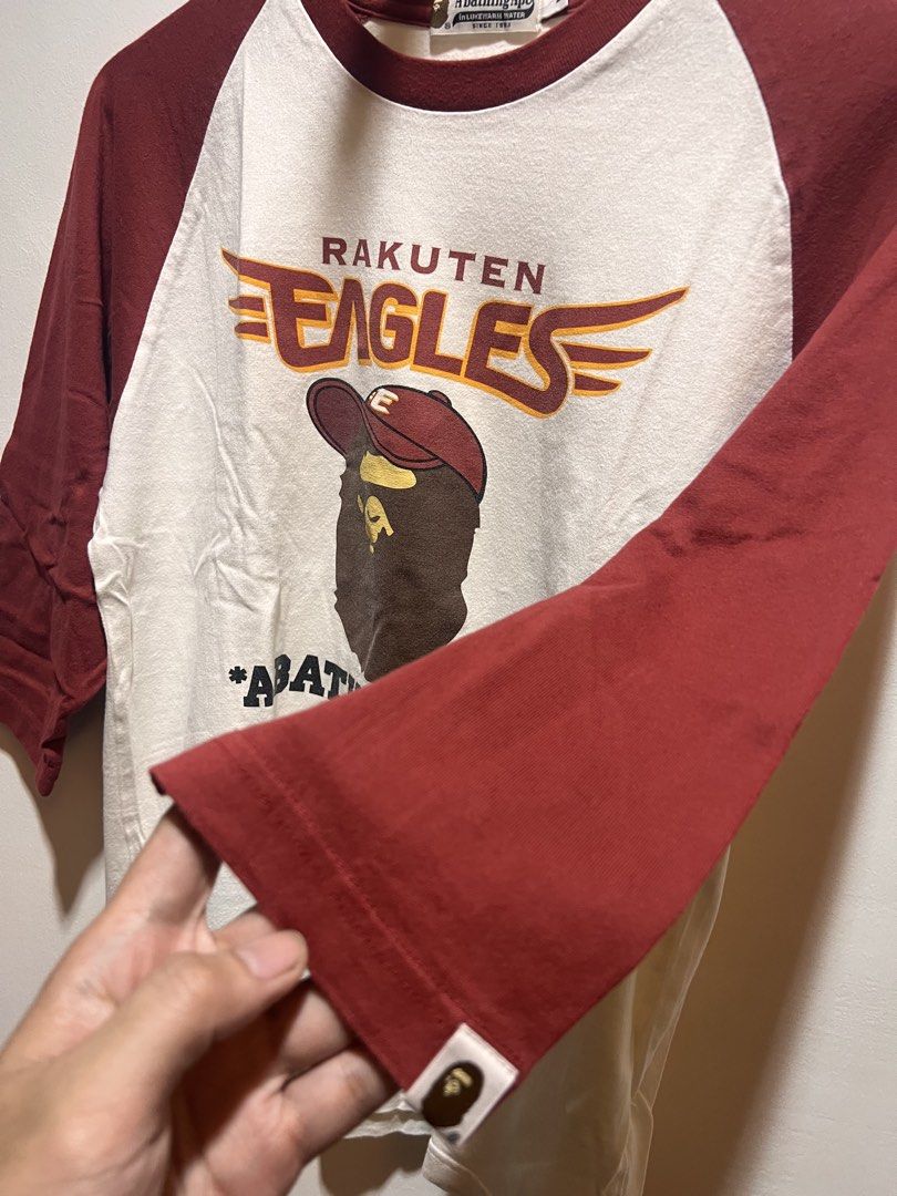 Bape raglan (Category: Tshirts & Polo Shirts ) located in San Juan, La Union. Submitted by jeggystyle (Listing ID 1465118812, Image 2). Description: Bape raglan Authentic Medium.
