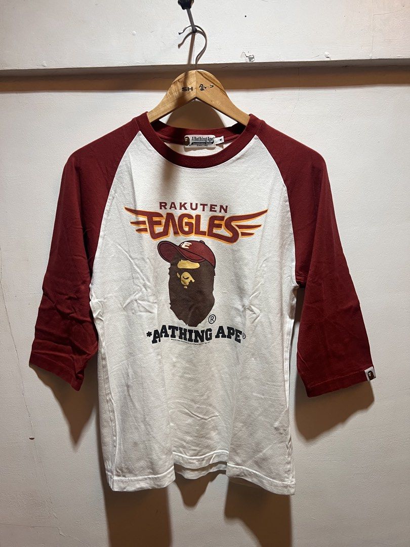 Bape raglan (Category: Tshirts & Polo Shirts ) located in San Juan, La Union. Submitted by jeggystyle (Listing ID 1465118812, Image 1). Description: Bape raglan Authentic Medium.