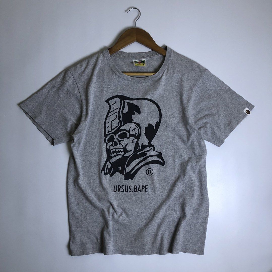 BAPE URSUS SKULL GENERAL TEE (Category: Activewear) located in Caloocan City. Submitted by nothin2somethingallery (Listing ID 1465005385, Image 1). Description: Bape Ursus Skull General Tee 19.5/25.5 | CR 9/10 GoodCondi | Sign of usage ₱750🏷️ Binangonan Rizal📍 .