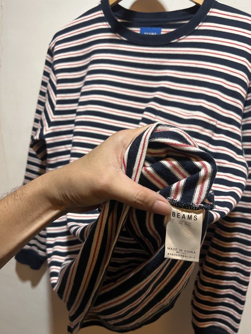 Beams striped sweater (Category: Coats, Jackets and Outerwear) located in San Juan, La Union. Submitted by jeggystyle (Listing ID 1465109444, Image 2). Description: Beams japan Excellent M fits large.