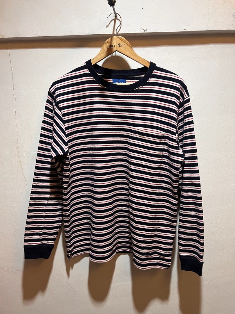Beams striped sweater (Category: Coats, Jackets and Outerwear) located in San Juan, La Union. Submitted by jeggystyle (Listing ID 1465109444, Image 1). Description: Beams japan Excellent M fits large.
