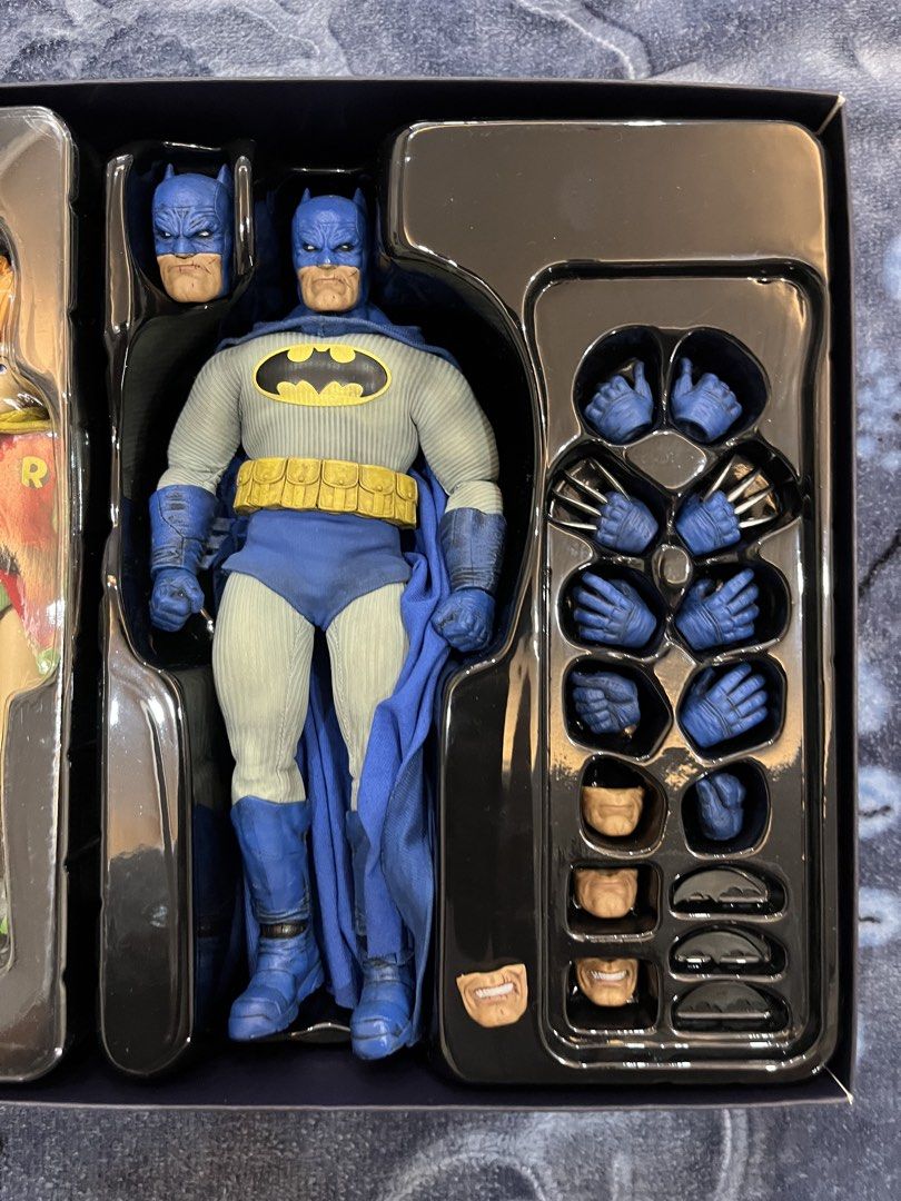 Beast Kingdom Batman Dark Knight Returns (Category: Figurines & Statues) located in Baguio. Submitted by jmva6 (Listing ID 1464992118, Image 3). Description: Dark Knight Returns Batman and Robin (Carrie Kelly) Opened batman only for display Complete accessories with flight stands and expressions Bought from Amazon back in 2023 Honest issue: belt of Robin needs to be glues. Became brittle from storage. Otherwise all good Selling for 3500 only Loca