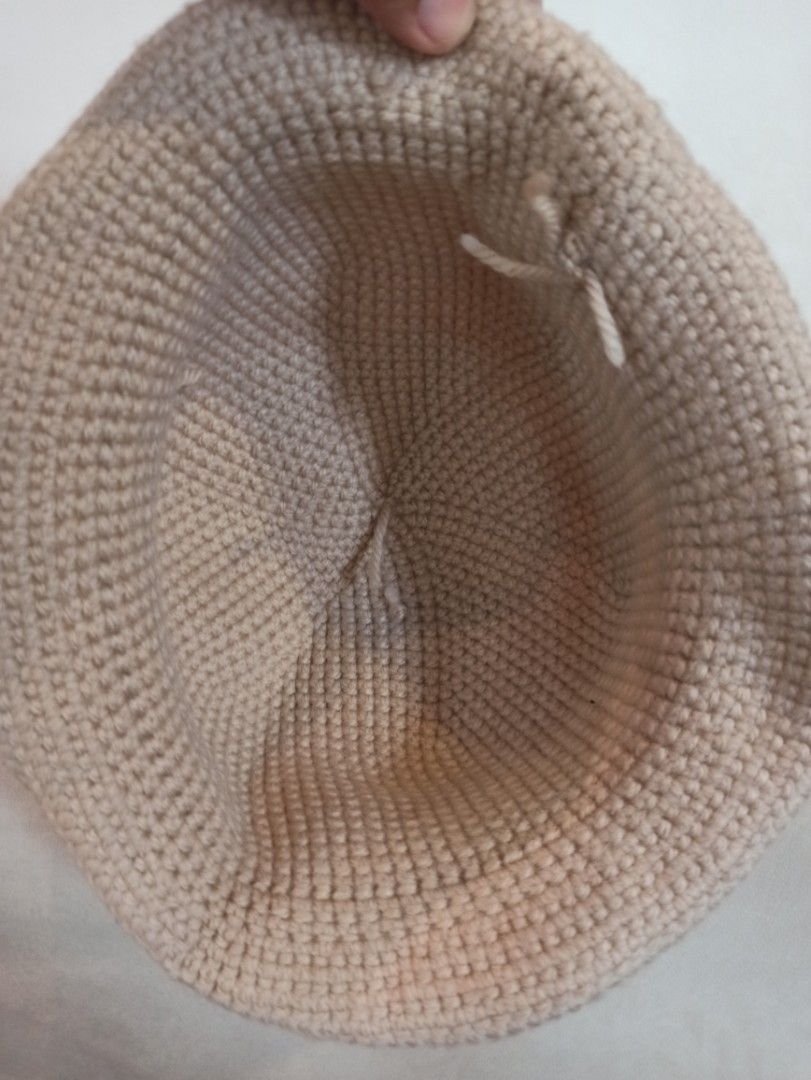 Beige Crochet Bucket Hat Handmade Knit Cap (Category: Hats & Beanies) located in Caloocan City. Submitted by rtarellano (Listing ID 1464992534, Image 2). Description: - Handmade crochet hat in a versatile neutral beige shade - Dense, tight stitch pattern for durability and a neat finish - Structured brim designed to hold its shape well - Made from soft, textured yarn for all-day comfort - Simple and stylish everyday accessory for sunny days or ca