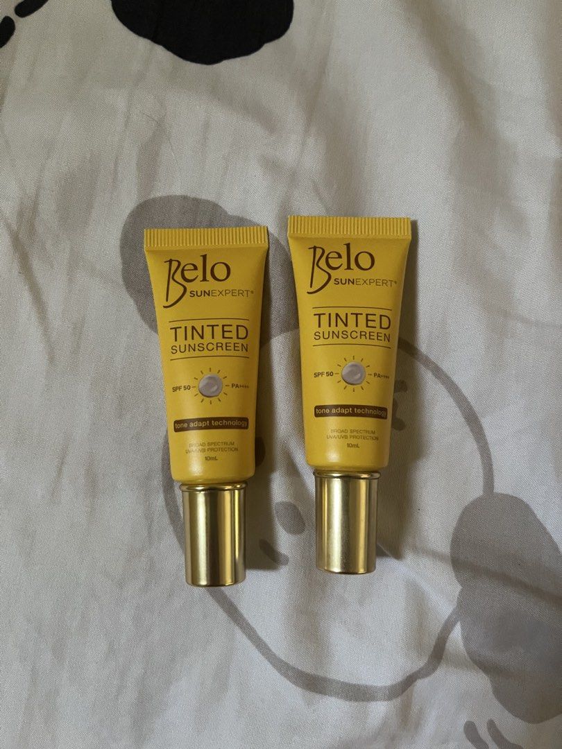 Belo Tinted Sunscreen SPF 50 PA++++ (Category: Face Care) located in Subic. Submitted by amiegar (Listing ID 1465013613, Image 1). Description: Belo Tinted Suncreen SPF 50 PA+++++ 10ml each (isa na lang yung may box) Natry lang for patch test 2 for Php 200.