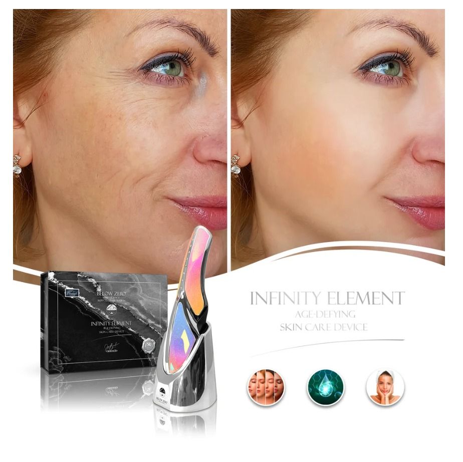 Below Zero Element 8 Age-Defying Skin Care Device (Category: Face Care) located in Pasay City. Submitted by mightybear.cdf4e2 (Listing ID 1465040255, Image 2). Description: The penetrating light activates skin cells, gently warming the surface. As new skin cells form, fine lines and dark spots fade. High-frequency vibrations provide a deep, soothing massage, promoting relaxation. This process quickly stimulates the skin’s natural healing and rene