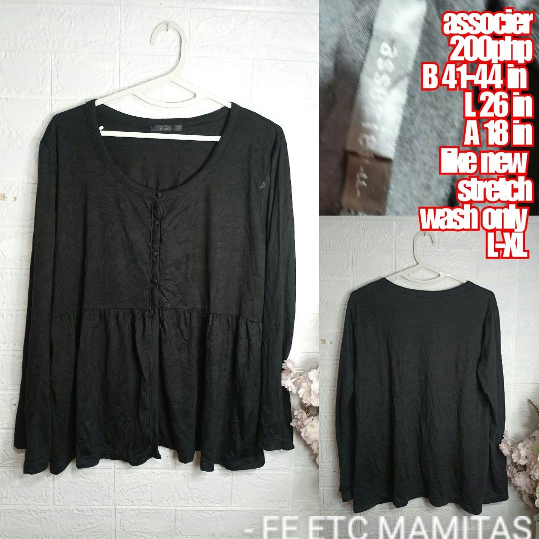 Black blazer cardigan LXL (Category: Coats, Jackets and Outerwear) located in Santa Maria. Submitted by usbrands1987 (Listing ID 1465126470, Image 1). Description: Wash only.