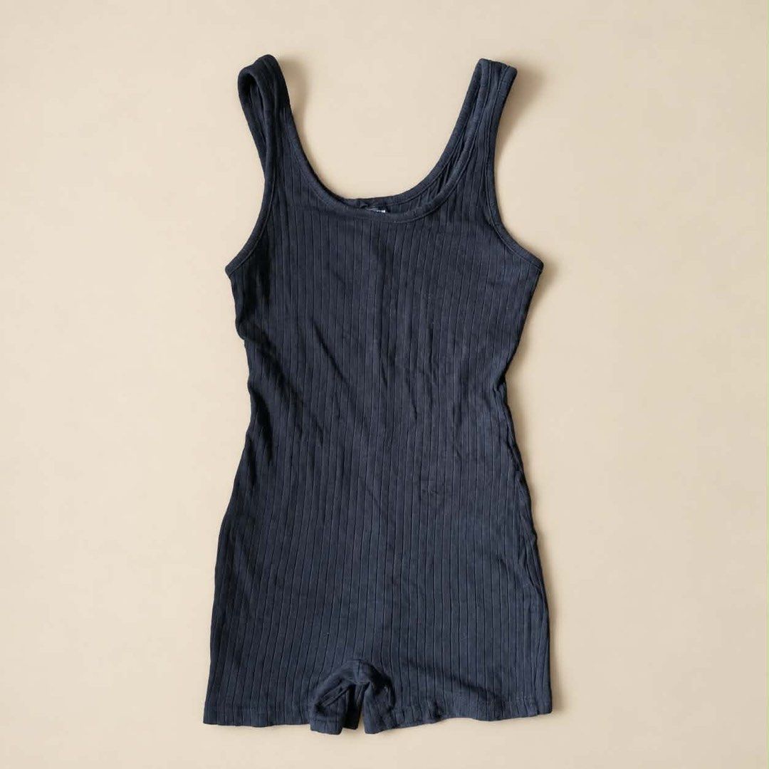 Black Ribbed Romper (Category: Rompers) located in Cavite. Submitted by rareclothing.ph (Listing ID 1465027493, Image 1). Description: -Sleeveless, scoop-neck, ribbed romper -Stretchy ribbed fabric -Fitted and flattering, with a comfortable stretch -Simple and versatile—easy to dress up or down -Preloved still in good wearable condition.