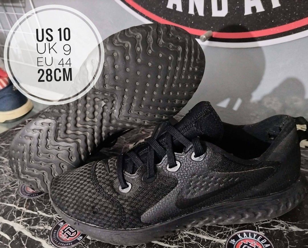 black Nike Legend React running shoes (Category: Sneakers) located in Quezon City. Submitted by kalyedadshoesandapparel (Listing ID 1465005240, Image 1). Description: .