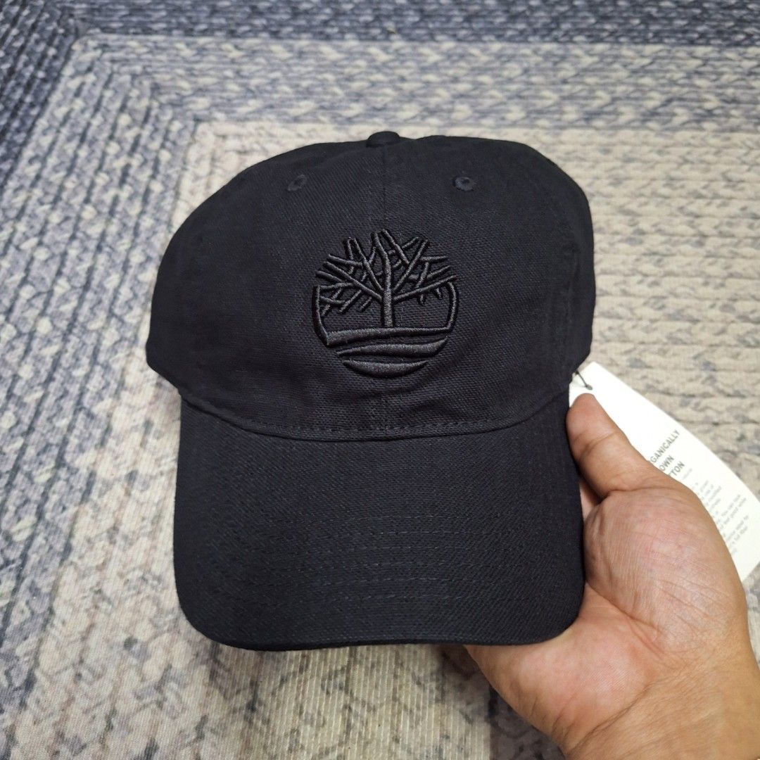 Blackout big logo unstructured bucklestrap dad cap/hat by Timberland (Category: Caps & Hats) located in Balagtas. Submitted by capncaps09 (Listing ID 1464999424, Image 1). Description: Blackout big logo unstructured bucklestrap dad cap/hat by Timberland organic cotton brand new legit 100% 550.