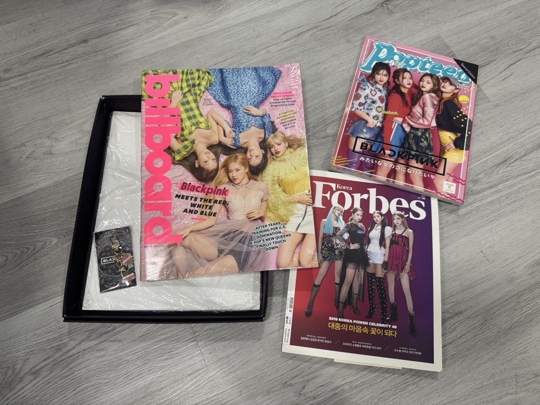 BLACKPINK Merchandise Official 🖤🩷 (Category: K-Wave Merchandise) located in Quezon City. Submitted by garagetoyz01 (Listing ID 1464971965, Image 1). Description: BLACKPINK Merchandise Official 🖤🩷 Blackpink World Tour Map - 2000 Blackpink Forbes Korea Magazine Cover (Korea Power Celebrity Edition) - 1000 Blackpink Popteen Japan Magazine Cover - 900 Blackpink Billboard Magazine Complete - 3500 Black Pink High Cut Korea Magazine Cover - 700 Blac