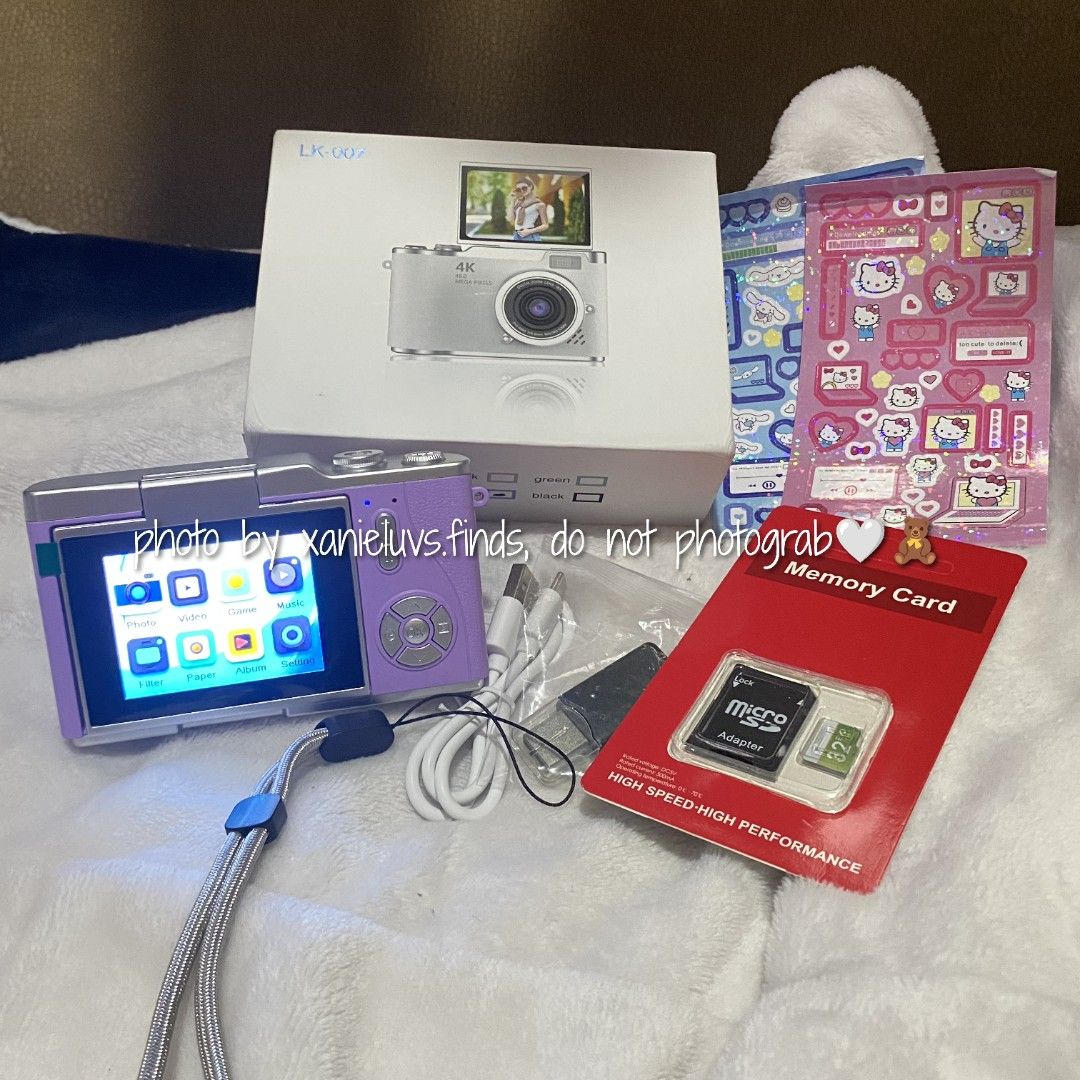 BNEW PURPLE DIGICAM DIGITAL CAMERA (Category: Cameras) located in Baguio. Submitted by xanieluvs.finds (Listing ID 1464992379, Image 3). Description: RESTOCK! PAUNAHAN🧸 ONHAND BRANDNEW FLIP DIGITAL CAMERA/ DIGI CAM💜🍇 AVAILABLE: (1) PURPLE CUTESY NG COLORRR🥰 RARE LANG MAG RESTOCK TONG COLOR NA TO - READY TO USE! GAGAMITIN NALANG - PERFECT PANG REGALOOO - pm me for more sample shots‼️ - INCLUSIONS: BUILT IN BATTERY, FREE 32gb sd card WITH ADAPT