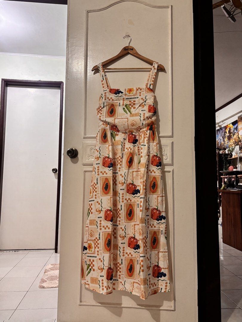 BNWT pink diamond printed dress (Category: Dresses) located in Angeles City. Submitted by thriftchic_ (Listing ID 1465033250, Image 3). Description: ♡ BRANDNEW with tag! ♡ adjustable straps ♡ looove the print! ♡ m-l ♡ MOP: Gcash ♡ Payment first basis ♡ J&T🚚.
