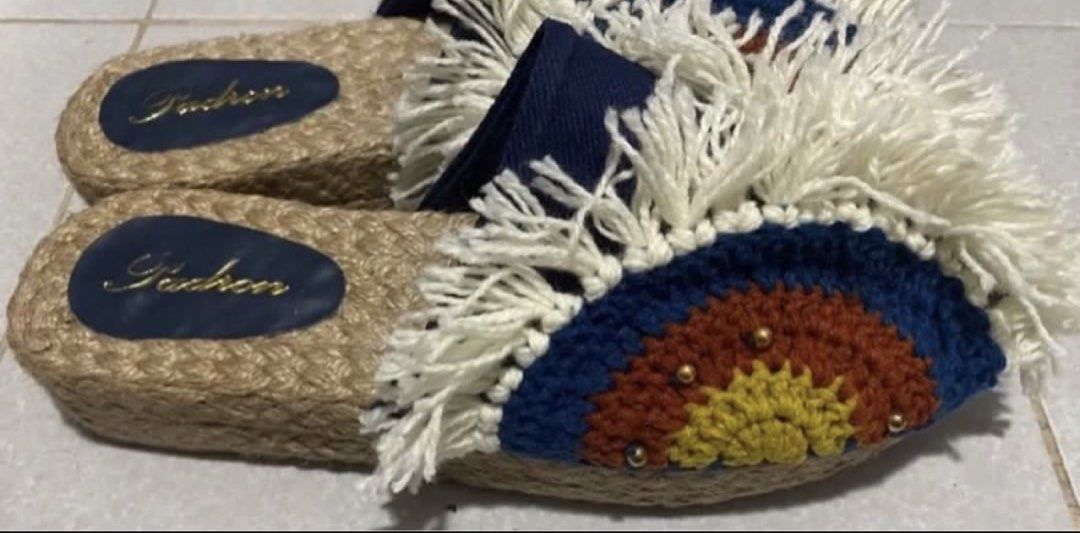 Boho fringey mules (Category: Wedges) located in Manila. Submitted by bwshoppe (Listing ID 1465048416, Image 3). Description: Brand new BOHO fringey mules .