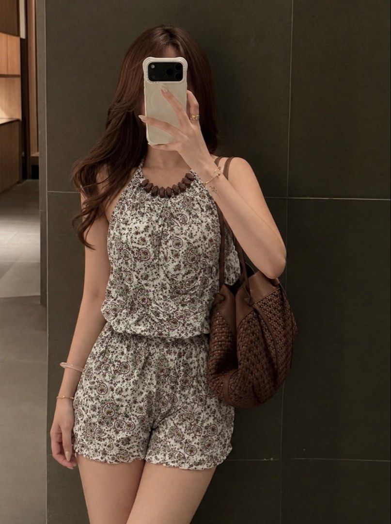 boho romper shorts cotton challis fabric (Category: Rompers) located in Manila. Submitted by picutieee (Listing ID 1465028184, Image 1). Description: small-semi large.