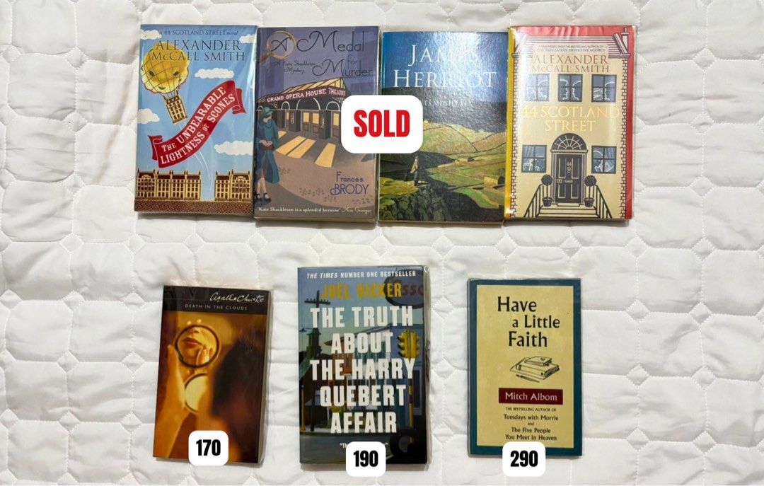 Books for Sale (Category: Storybooks) located in Marikina City. Submitted by visionfinds (Listing ID 1464466828, Image 3). Description: 📌 Get 1 free random book when you purchase 3 or more books. ✨Can do a bundle price SOLD: The Prisoner The Paris Apartment Midnight Library What have you done The Intruders Cozy mystery set Crawdads Every sweet thing Every first lie The sleepwalkers Nine perfect strangers What a way to go Emily Henry Set 📍 Locat