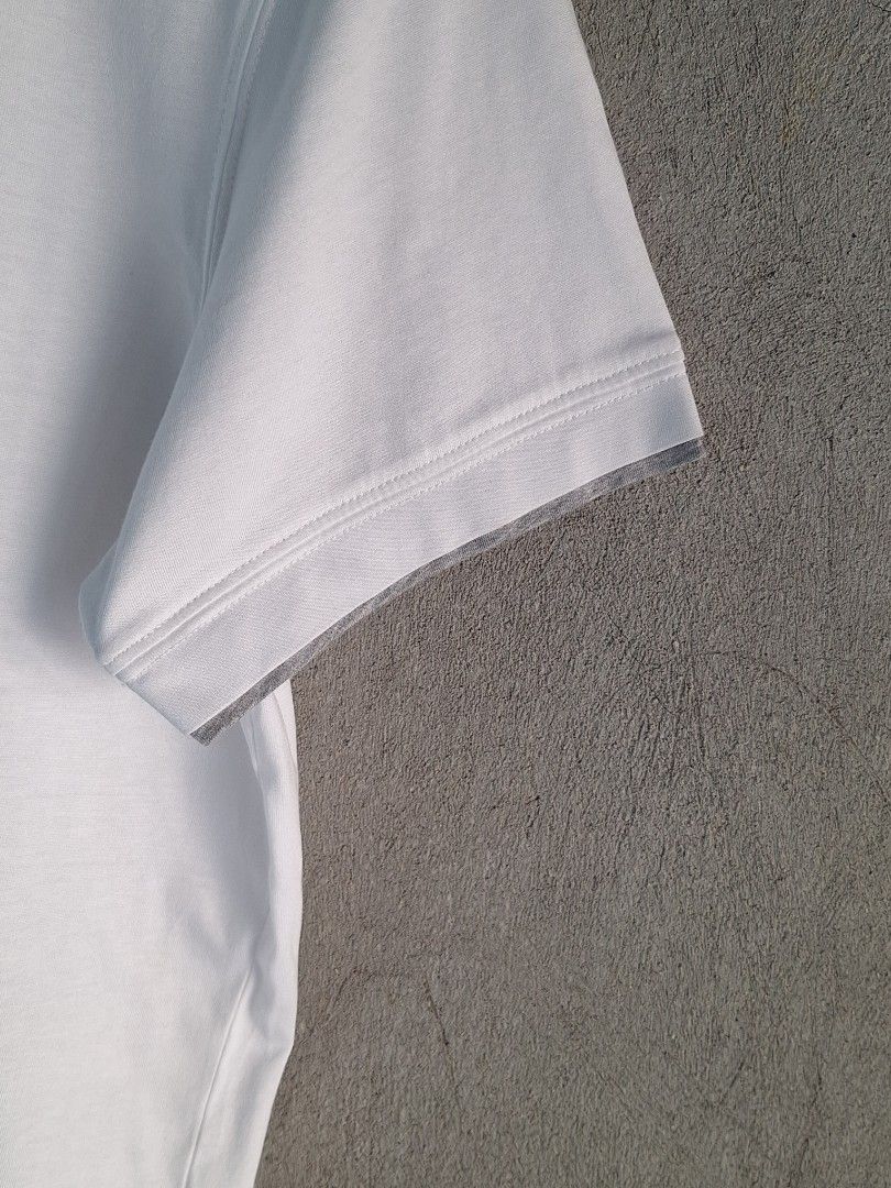 Brunello Cucinelli / White & Gray Shirt ( Authentic ) (Category: Tshirts & Polo Shirts ) located in Cebu City. Submitted by thehiddengemsbykid (Listing ID 1465035941, Image 2). Description: Brunello Cucinelli White & Gray Shirt Size : Large Slimfit Width - 20.5 Length - 27.5 Shoulder - 17.5 Sleeve Length - 8 Excellent Condition No issues 9,000 + Sf Thank you....