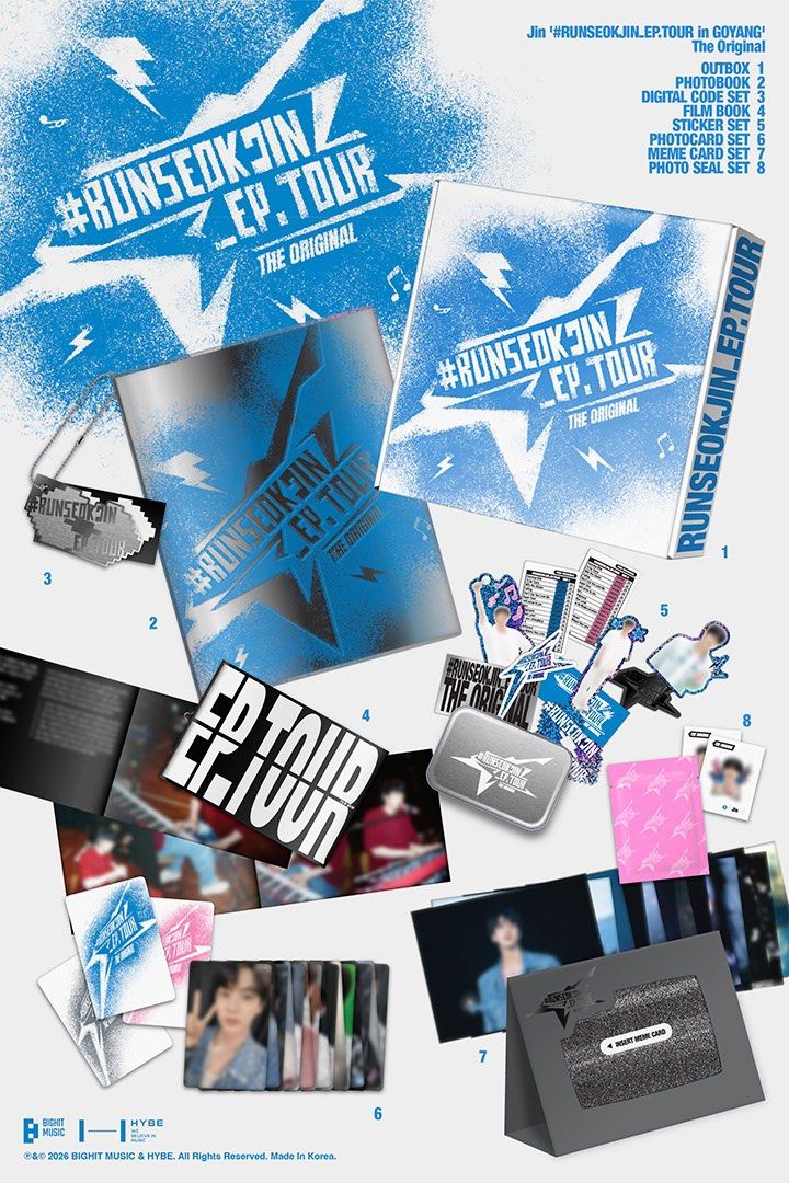 bts Jin '#RUNSEOKJIN_EP.TOUR in GOYANG' The Original digital code巡演周邊 全新現貨 （分類：韓流周邊）位於 Hong Kong。 由 bts._.sell 提交（商品編號 1465112773，圖片 1）。簡介： $405 全新未拆 -順豐到付/平郵/易寄取/太子面交 -唔好喺app內付款🙏🏻 *只會 hold 48h *默認廠瑕 *寄出後概不負責 買家自行承擔運輸風險。
