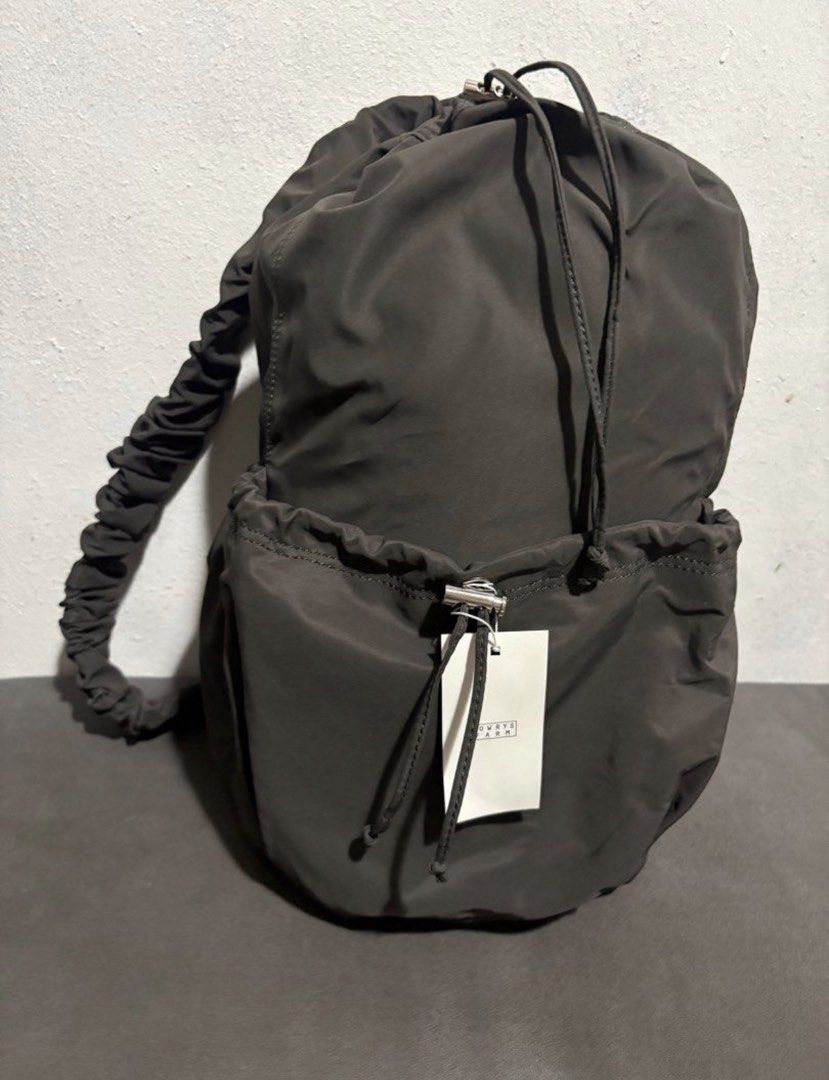 Bucket crossbody backpack(unisex) (Category: Cross-body Bags) located in Manila. Submitted by bwshoppe (Listing ID 1464992589, Image 1). Description: Japan Local brand with tag Size: L 16” X W 13”.