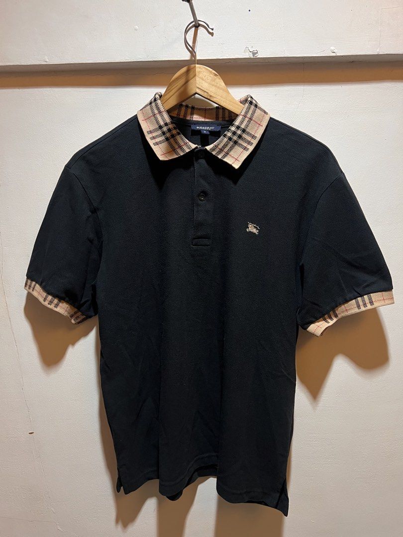 Burberry blue label vintage (Category: Tshirts & Polo Shirts ) located in San Juan, La Union. Submitted by jeggystyle (Listing ID 1465153015, Image 1). Description: Burberry blue label vintage Nove sleeve and neck Fits L Small on tag.