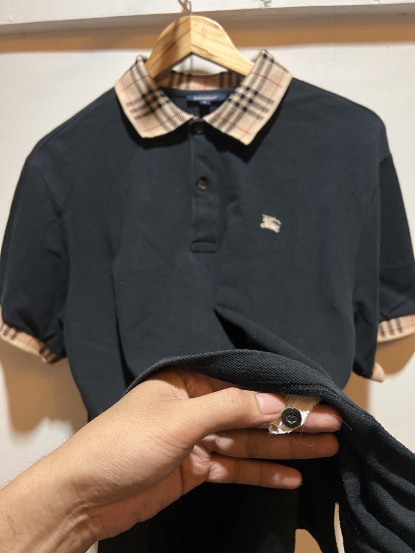 Burberry blue label vintage (Category: Tshirts & Polo Shirts ) located in San Juan, La Union. Submitted by jeggystyle (Listing ID 1465153015, Image 2). Description: Burberry blue label vintage Nove sleeve and neck Fits L Small on tag.