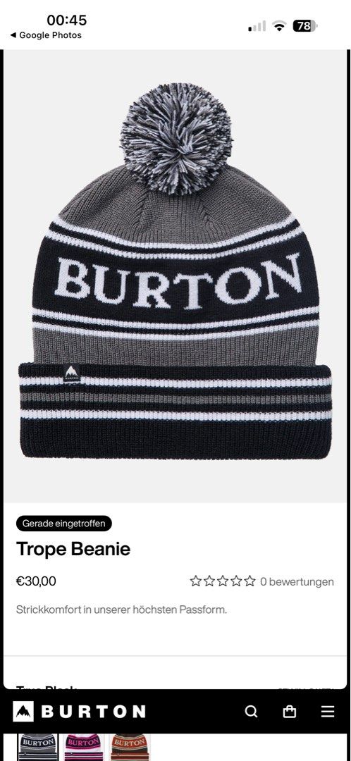 Burton Beanie (Category: Beanies) located in Pasig City. Submitted by fashion_alpha (Listing ID 1465129880, Image 3). Description: .