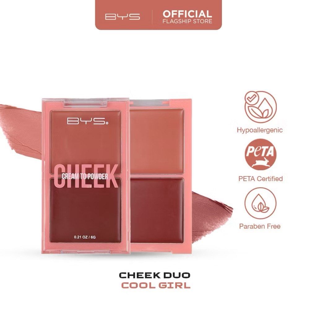 BYS Cheek Duo & Brow + Lash Clear Gel Set (Category: Makeup) located in San Mateo. Submitted by g.stuff (Listing ID 1464984673, Image 2). Description: - BYS Cheek Duo - Cool Girl shade, 6g (NEW - 399php original price) - BYS Brow + Lash Clear Gel Duo 12ml (used 2x - 399php original price) - Cheek Duo features a smooth cream-to-powder formula in a handy compact - Brow & Lash gel provides a clean, long-lasting hold - Safe for sensitive skin: Hypoal