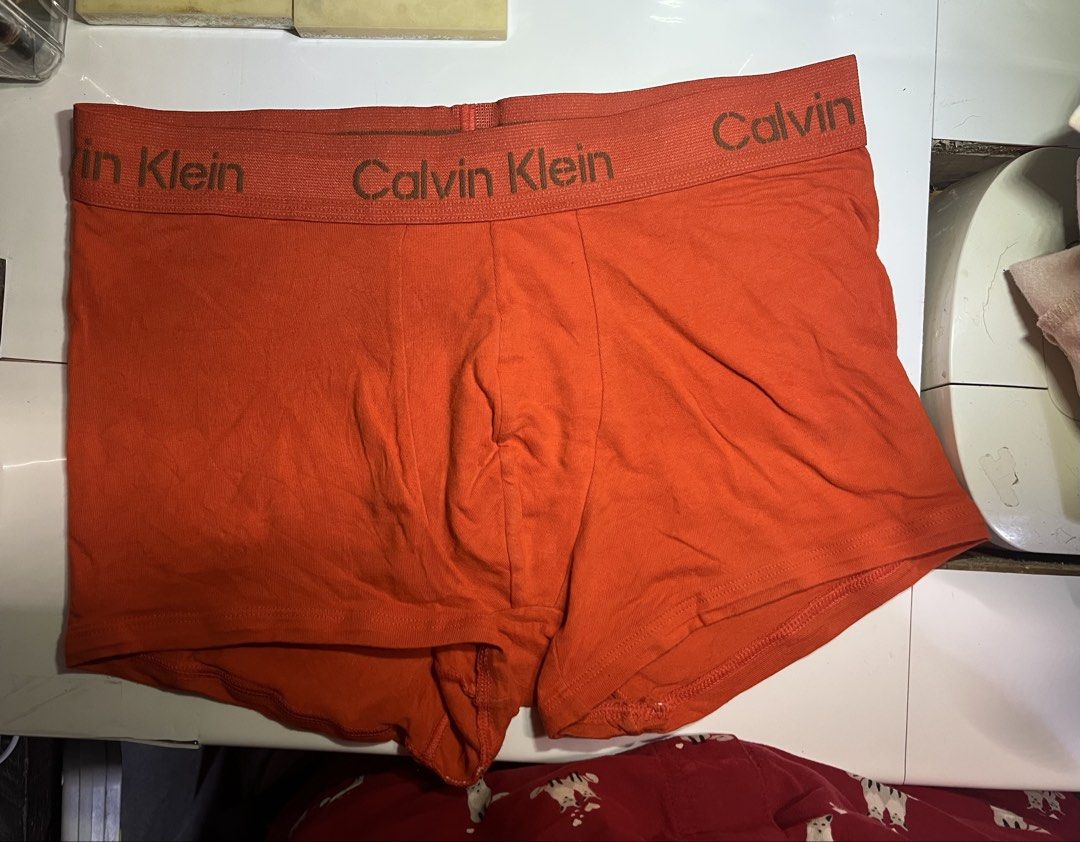 calvin klein ck boxerbriefs (Category: Underwear) located in Rizal. Submitted by jpmaster_0020 (Listing ID 1465106925, Image 2). Description: size medium black size small orange 200 each 10/10 condition dm for more info .