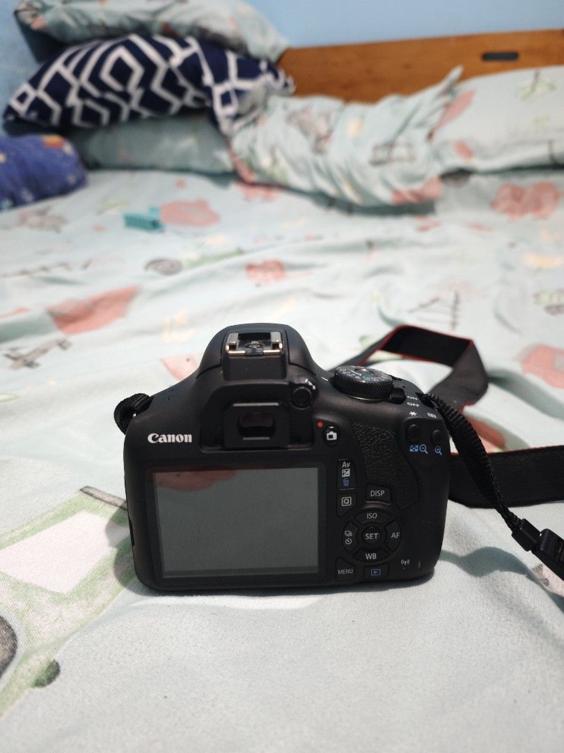 Canon EOS 2000D DSLR Camera with 18-55mm Lens (Category: Cameras) located in San Fernando. Submitted by mariechelle15 (Listing ID 1465114563, Image 3). Description: FOR SALE!! Canon 2000D w/ Wi-Fi and NFC (GoodAsNew) Shuttercount: 1,xxx plang •24.1MP APS-C CMOS sensor •ISO 100–6400 (expandable to 12800) •Continuous shooting: Up to 3 frames per second •Shutter speed: 30 to 1/4000 sec •1080p Full HD up to 30fps •720p HD up to 60fps •Optical pentami