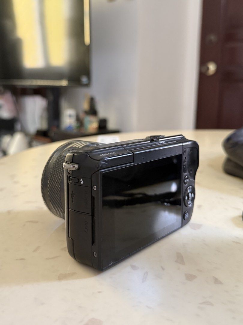 Canon EOS M10 Mirrorless Camera (Category: Cameras) located in Lapu Lapu. Submitted by koilaxslno (Listing ID 1464987249, Image 2). Description: Canon EOS M10 Mirrorless Camera (Black) rfs: upgrading! hasnt been used in over a year. issues: - dent on the side and a crack on the screen - missing thumb grip overall, does not affect photo/video output! slightly negotiable, dm for sample photos 🤍 .