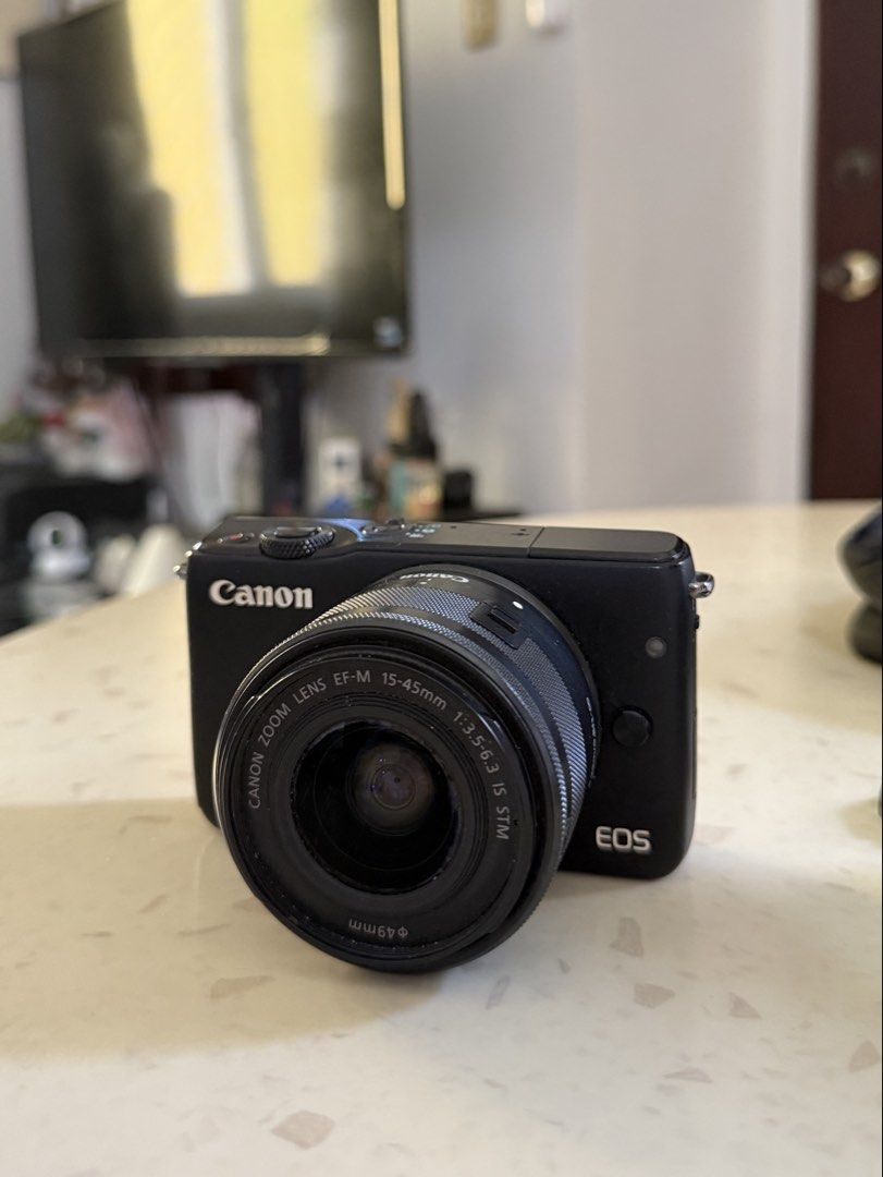 Canon EOS M10 Mirrorless Camera (Category: Cameras) located in Lapu Lapu. Submitted by koilaxslno (Listing ID 1464987249, Image 1). Description: Canon EOS M10 Mirrorless Camera (Black) rfs: upgrading! hasnt been used in over a year. issues: - dent on the side and a crack on the screen - missing thumb grip overall, does not affect photo/video output! slightly negotiable, dm for sample photos 🤍 .